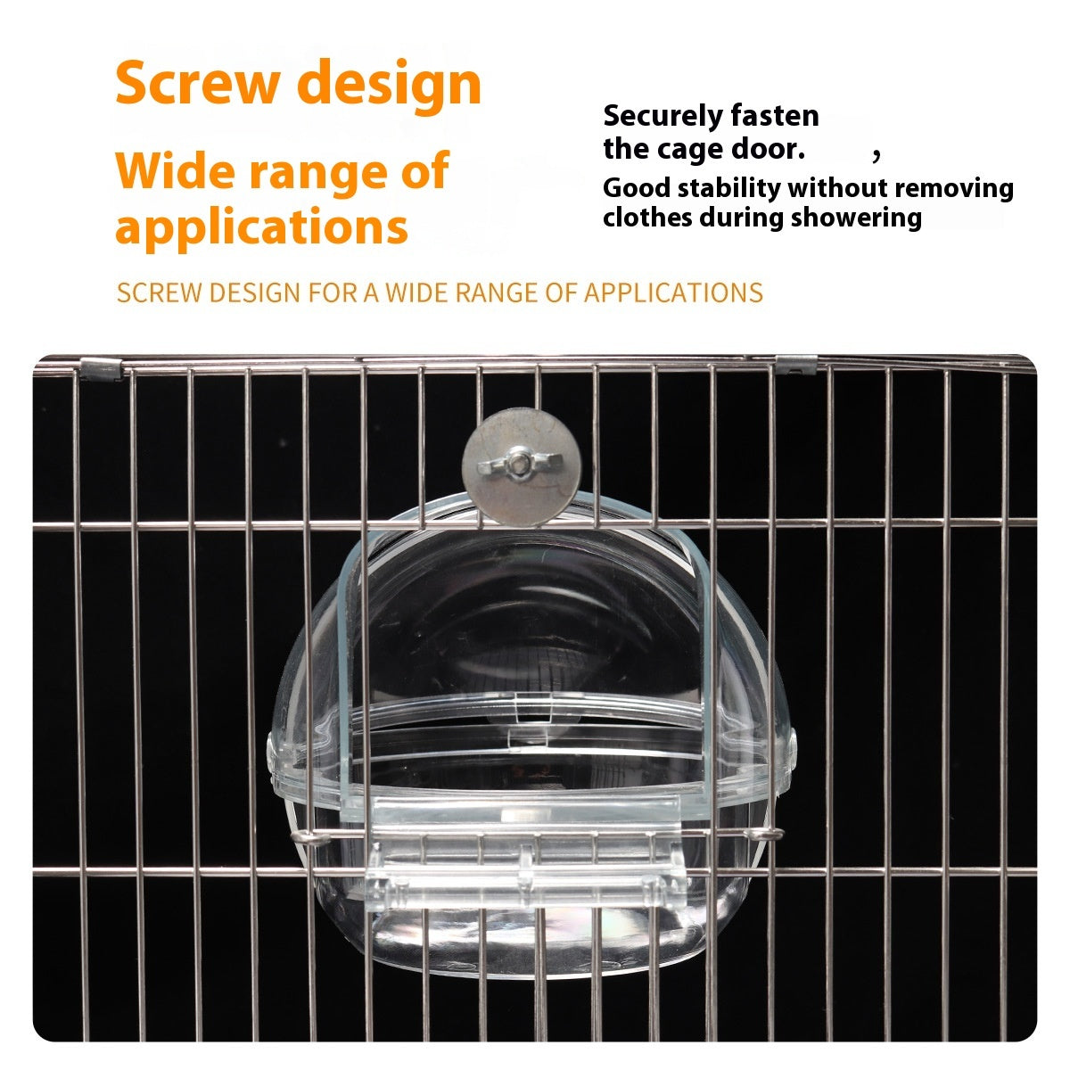 Baignoire pour perroquets à brancher