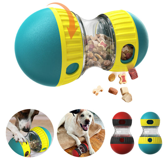 Jouet distributeur de nourriture pour chien, balle à croquettes qui fuit, jouet puzzle interactif pour une alimentation lente, protège l'estomac et stimule l'intelligence des animaux de compagnie.