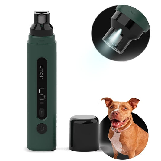 Lime à ongles électrique rechargeable pour chiens et chats, ultra-silencieuse avec 5 vitesses, pour chiens et chats de toutes tailles. Soins des griffes pour animaux de compagnie.