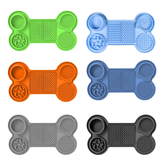 Tapis de léchage en silicone Slow Food pour animaux de compagnie