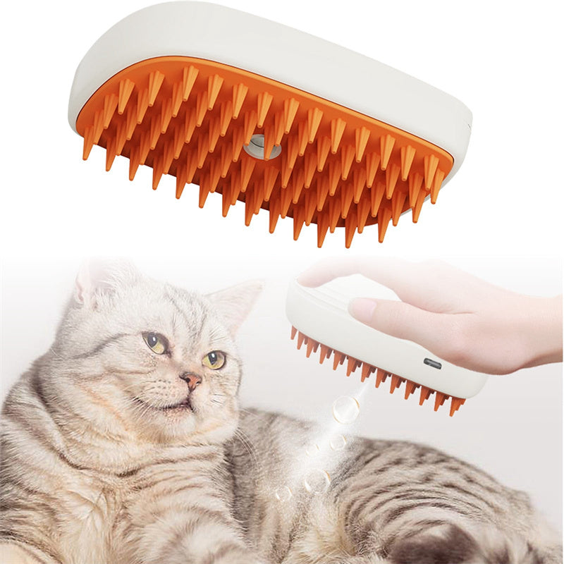 Brosse vapeur rechargeable USB pour animaux de compagnie, peigne de massage à vapeur, outils de toilettage pour chats, produits pour animaux de compagnie