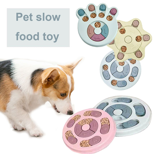 Jouets d'éveil pour animaux de compagnie : distributeur automatique de croquettes à distribution lente pour un entraînement interactif et ludique.