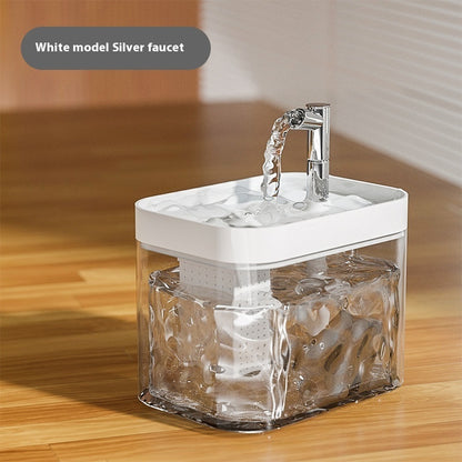 Cat Water Fountain Automatic Circulation Flow Water Fountain Kitten Drinking Water Apparatus
