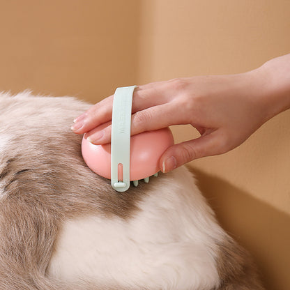 Brosse de bain massante en silicone pour chats et chiens