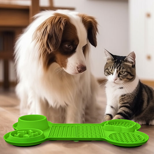 Tapis de léchage en silicone Slow Food pour animaux de compagnie