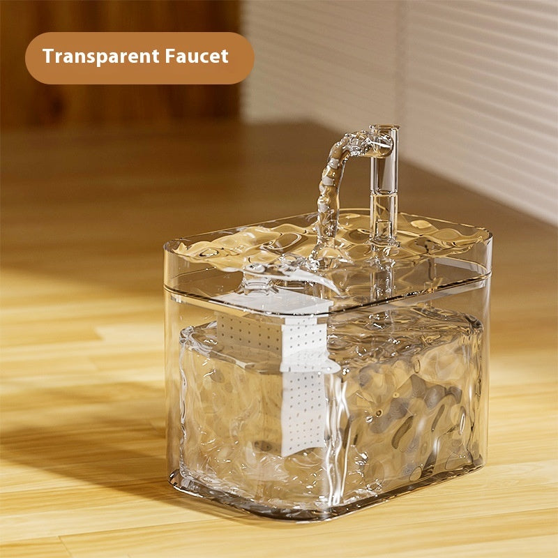 Cat Water Fountain Automatic Circulation Flow Water Fountain Kitten Drinking Water Apparatus