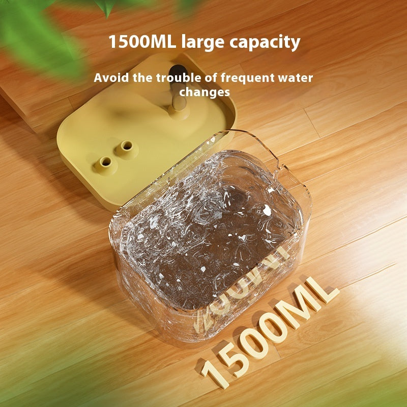 Cat Water Fountain Automatic Circulation Flow Water Fountain Kitten Drinking Water Apparatus