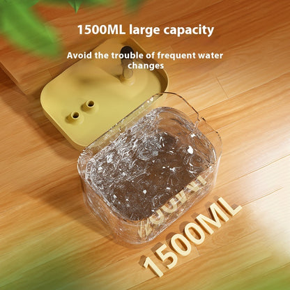 Cat Water Fountain Automatic Circulation Flow Water Fountain Kitten Drinking Water Apparatus