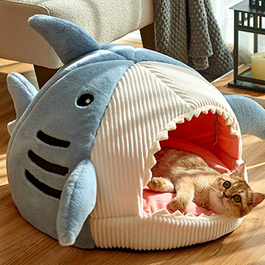 Chenil pour chats Shark, chenil pour chiens, yourte chaude semi-fermée, Four Seasons Universal
